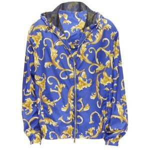 Versace Barocco Istante print nylon windbreaker jacket